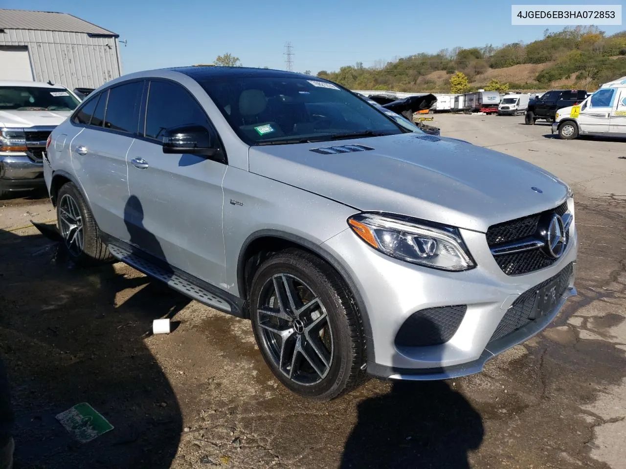 2017 Mercedes-Benz Gle Coupe 43 Amg VIN: 4JGED6EB3HA072853 Lot: 76621274