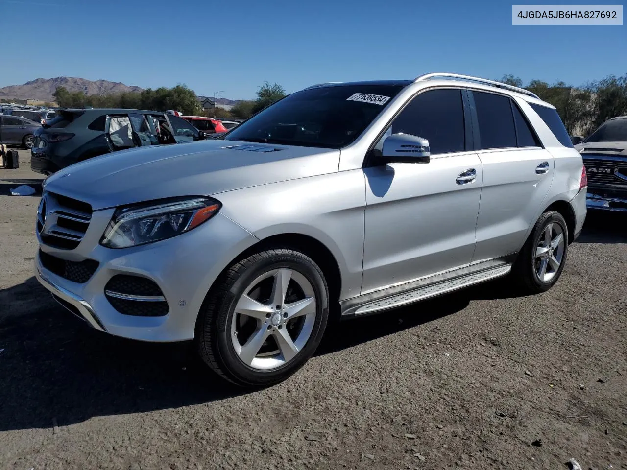 2017 Mercedes-Benz Gle 350 VIN: 4JGDA5JB6HA827692 Lot: 77639534