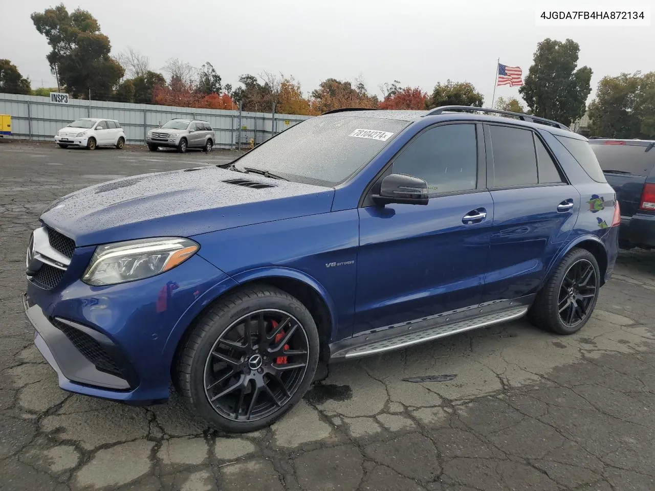 2017 Mercedes-Benz Gle 63 Amg-S 4Matic VIN: 4JGDA7FB4HA872134 Lot: 78104274