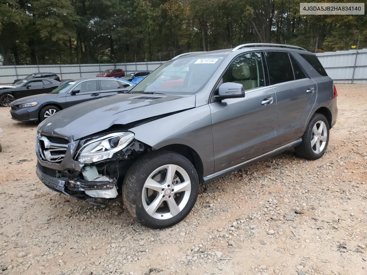 2017 Mercedes-Benz Gle 350 VIN: 4JGDA5JB2HA834140 Lot: 78219154