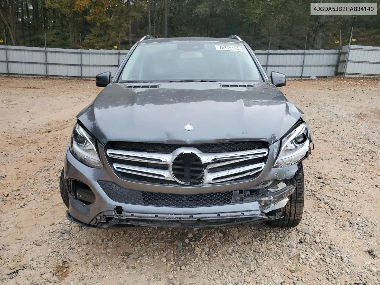 2017 Mercedes-Benz Gle 350 VIN: 4JGDA5JB2HA834140 Lot: 78219154