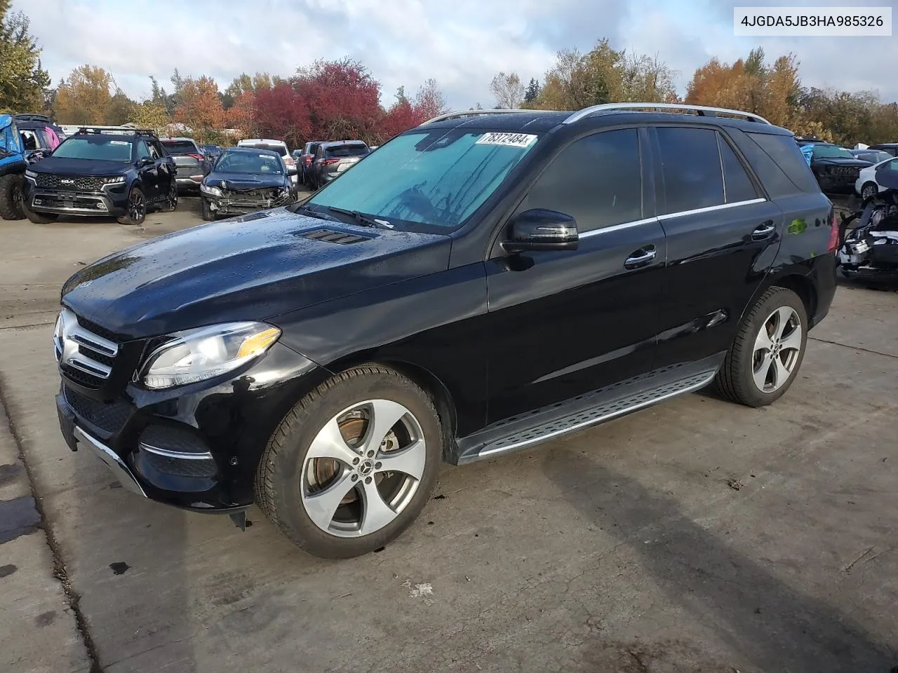 2017 Mercedes-Benz Gle 350 VIN: 4JGDA5JB3HA985326 Lot: 78372484