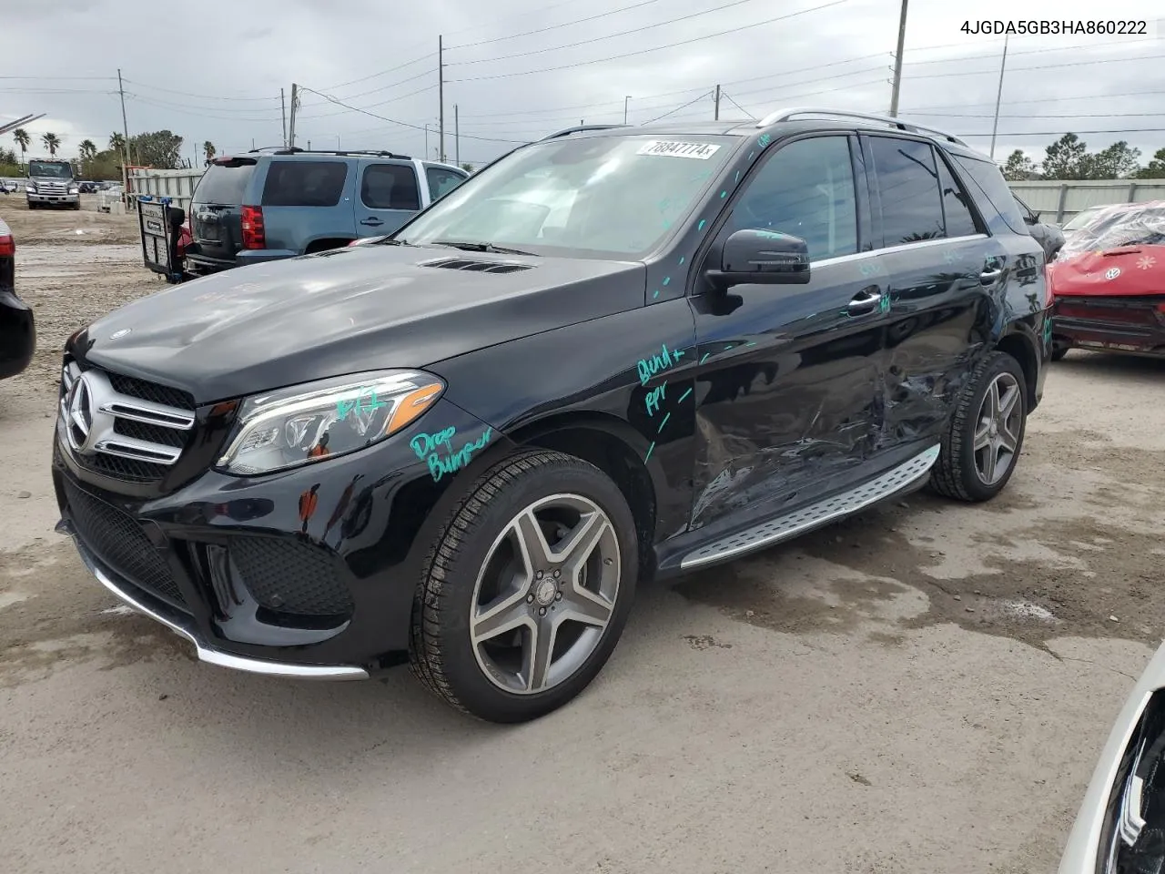 2017 Mercedes-Benz Gle 400 4Matic VIN: 4JGDA5GB3HA860222 Lot: 78847774