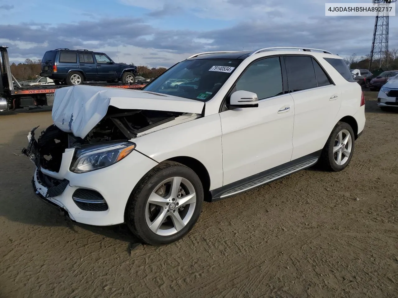 2017 Mercedes-Benz Gle 350 4Matic VIN: 4JGDA5HB5HA892717 Lot: 79140534