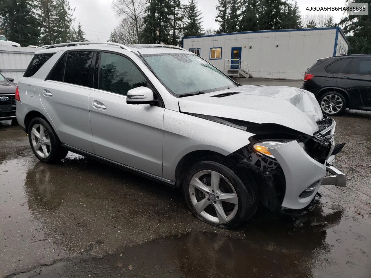 2017 Mercedes-Benz Gle 350 4Matic VIN: 4JGDA5HB6HA886635 Lot: 79698144