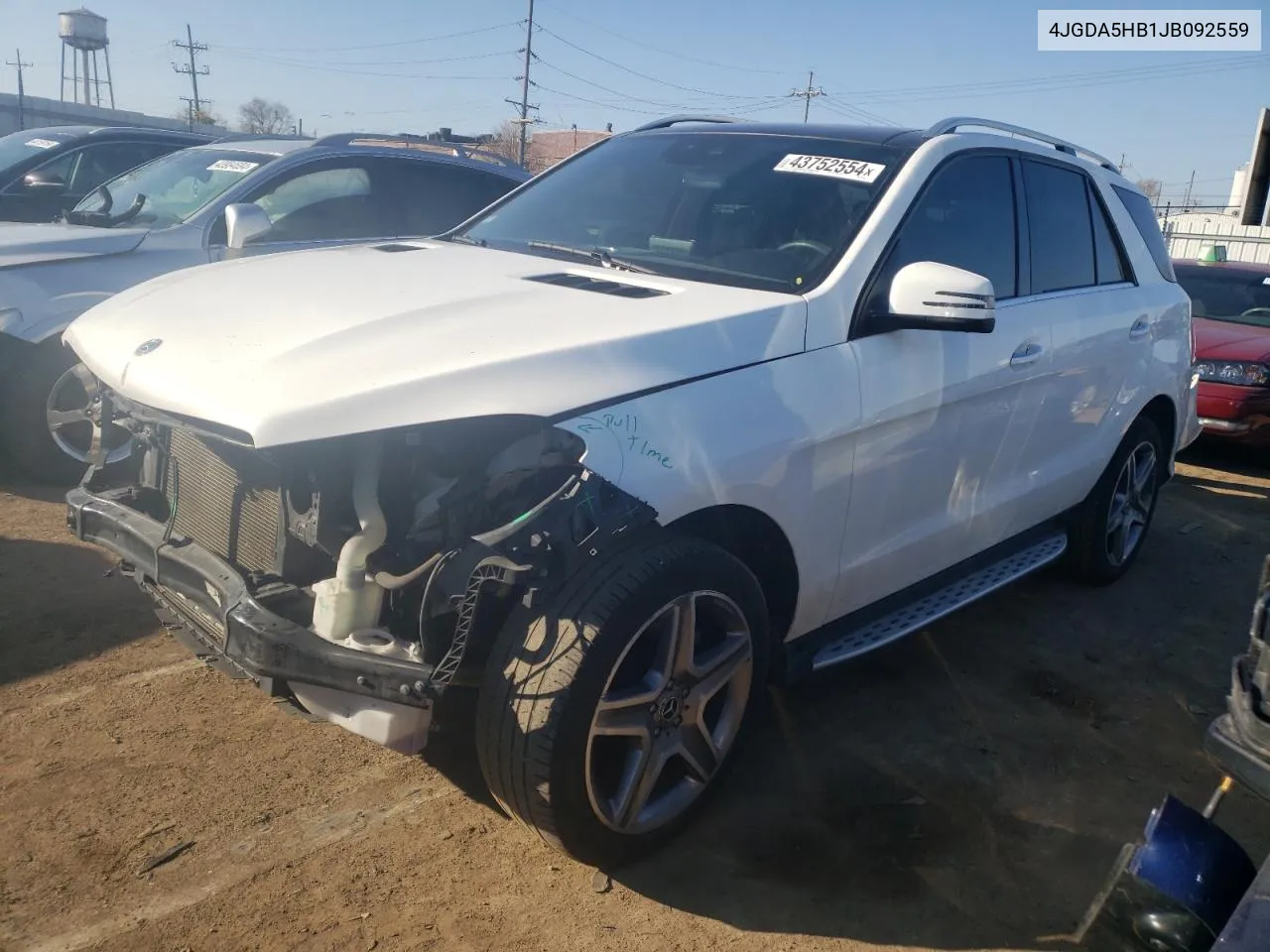 4JGDA5HB1JB092559 2018 Mercedes-Benz Gle 350 4Matic