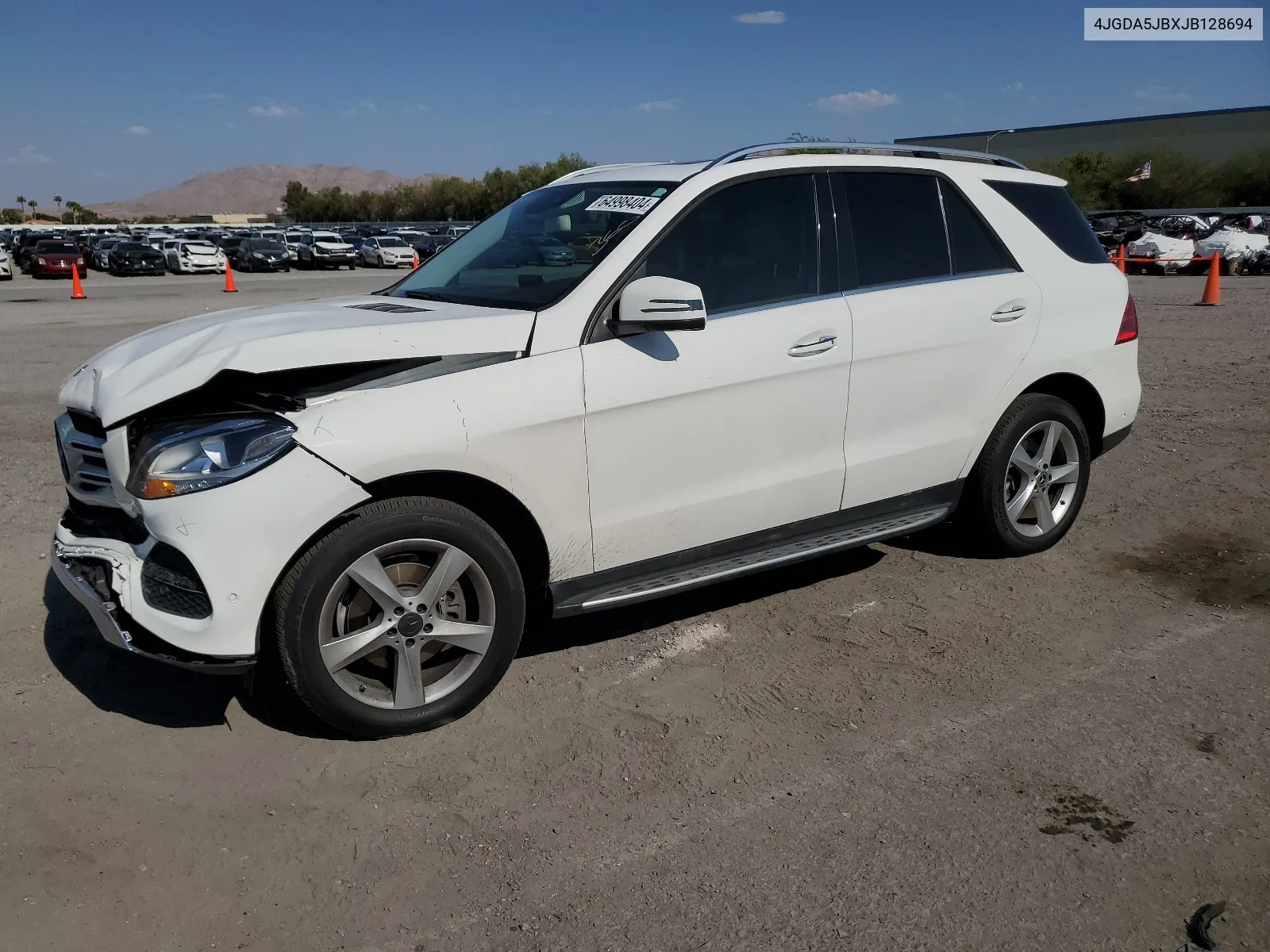 2018 Mercedes-Benz Gle 350 VIN: 4JGDA5JBXJB128694 Lot: 64998404