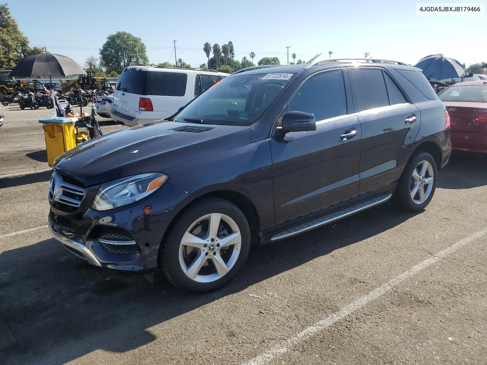 2018 Mercedes-Benz Gle 350 VIN: 4JGDA5JBXJB179466 Lot: 67722614