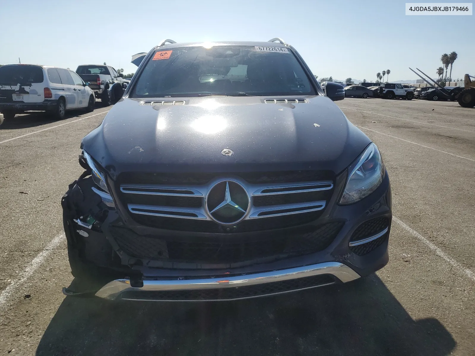 2018 Mercedes-Benz Gle 350 VIN: 4JGDA5JBXJB179466 Lot: 67722614