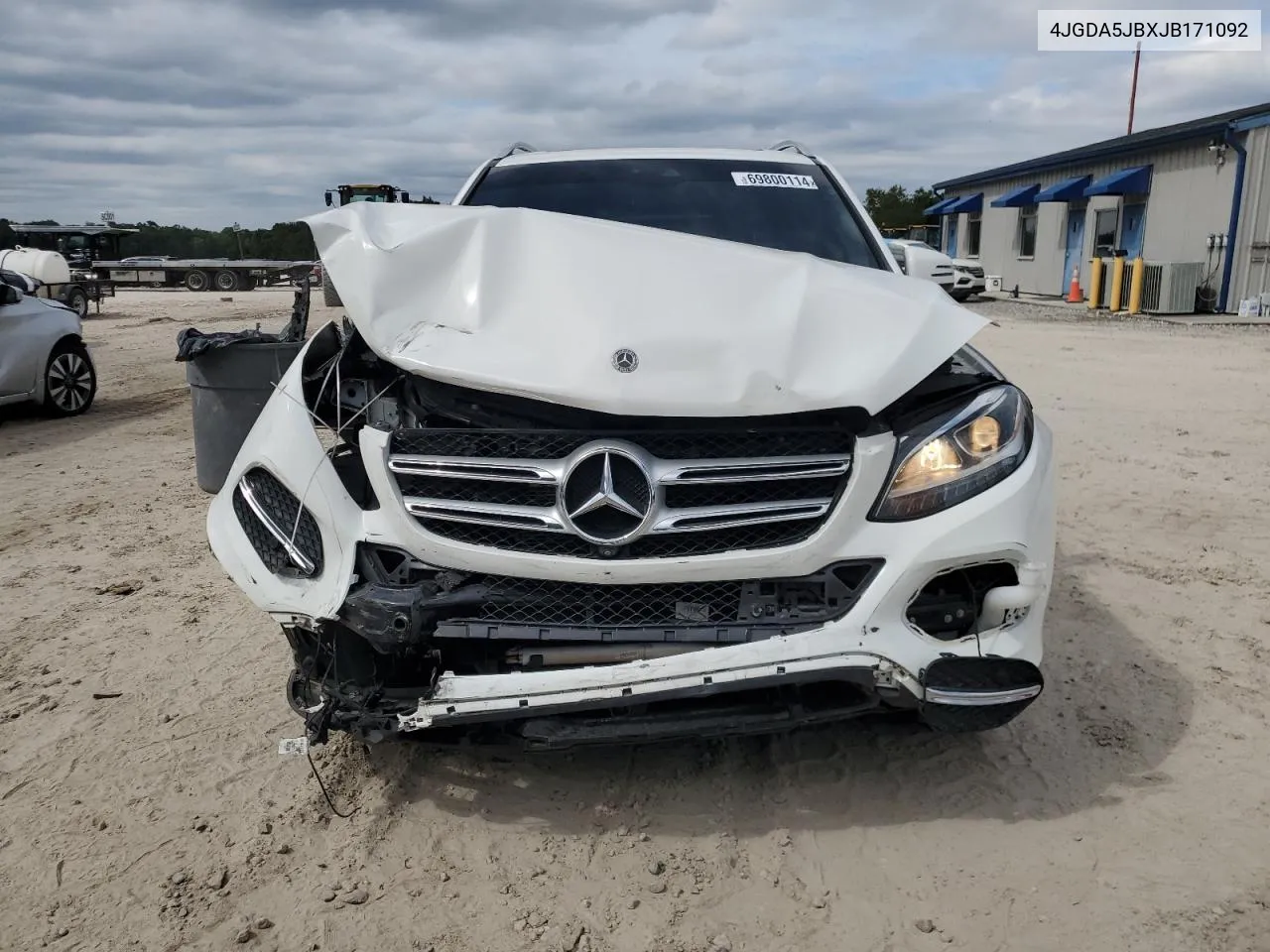 2018 Mercedes-Benz Gle 350 VIN: 4JGDA5JBXJB171092 Lot: 69800114