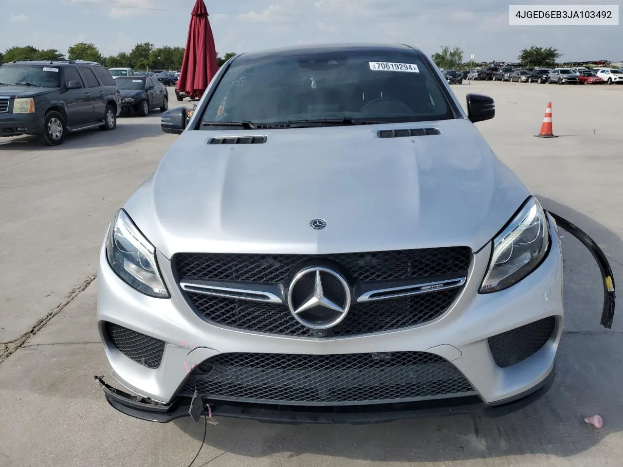 2018 Mercedes-Benz Gle Coupe 43 Amg VIN: 4JGED6EB3JA103492 Lot: 70619294