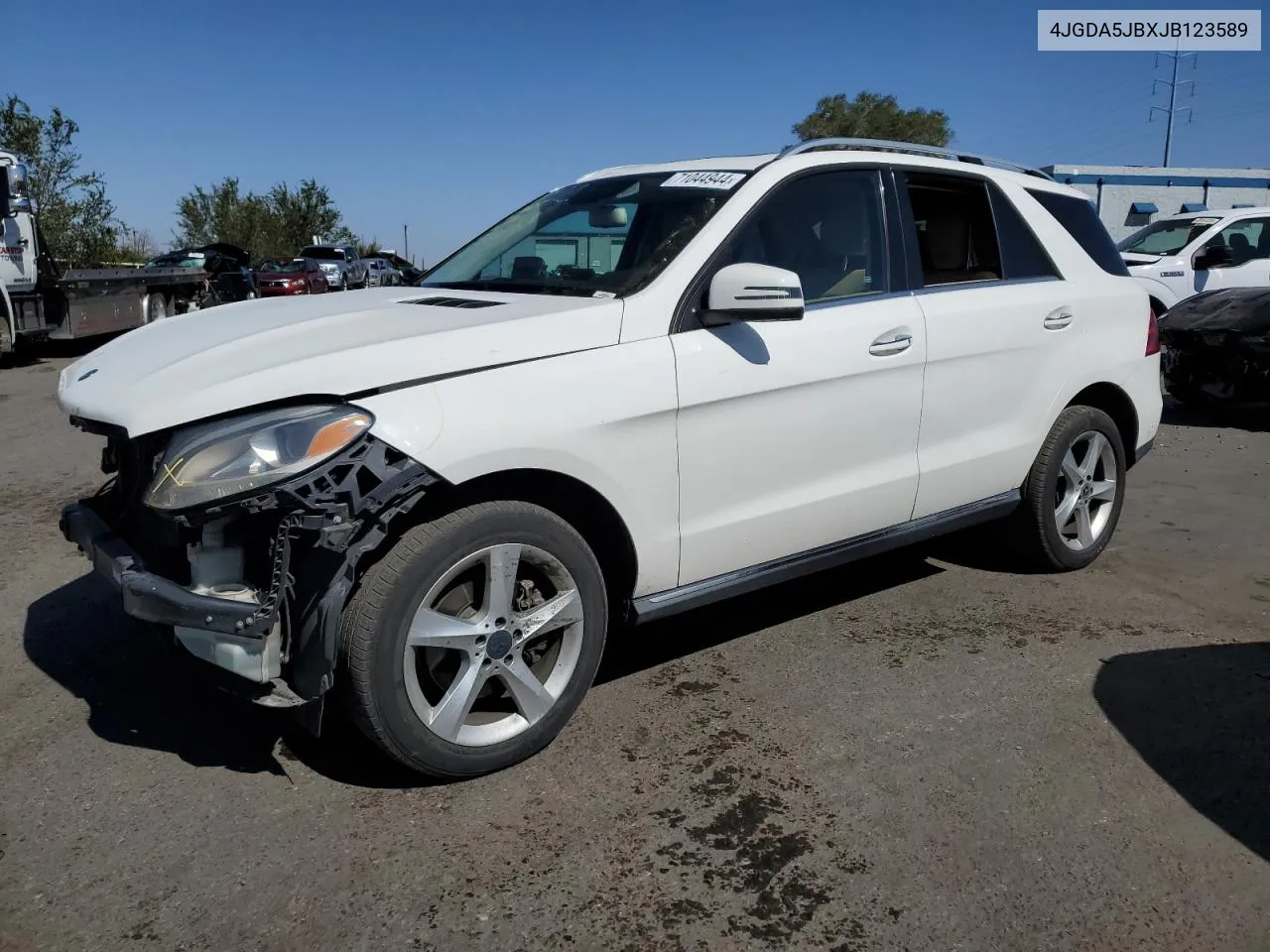 2018 Mercedes-Benz Gle 350 VIN: 4JGDA5JBXJB123589 Lot: 71044944