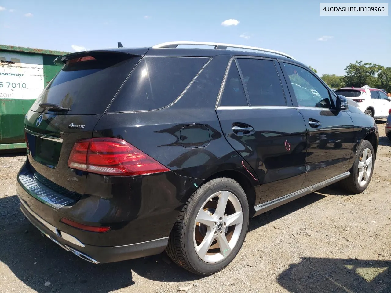 2018 Mercedes-Benz Gle 350 4Matic VIN: 4JGDA5HB8JB139960 Lot: 71087474