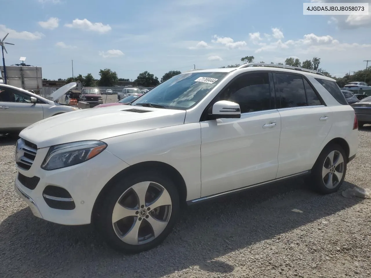 2018 Mercedes-Benz Gle 350 VIN: 4JGDA5JB0JB058073 Lot: 71769444