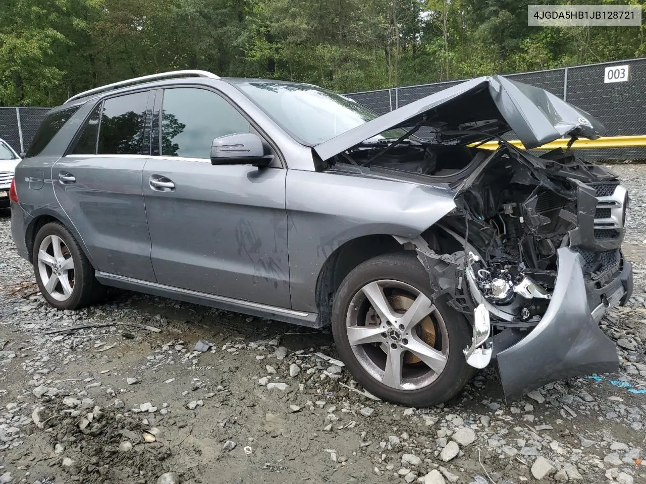 2018 Mercedes-Benz Gle 350 4Matic VIN: 4JGDA5HB1JB128721 Lot: 72821964