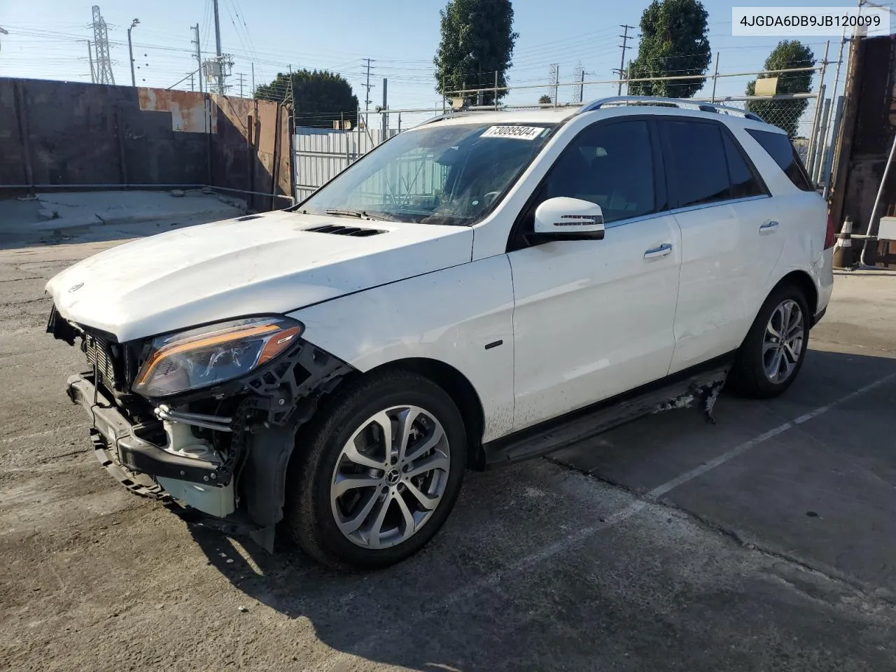 2018 Mercedes-Benz Gle 550E 4Matic VIN: 4JGDA6DB9JB120099 Lot: 73089504