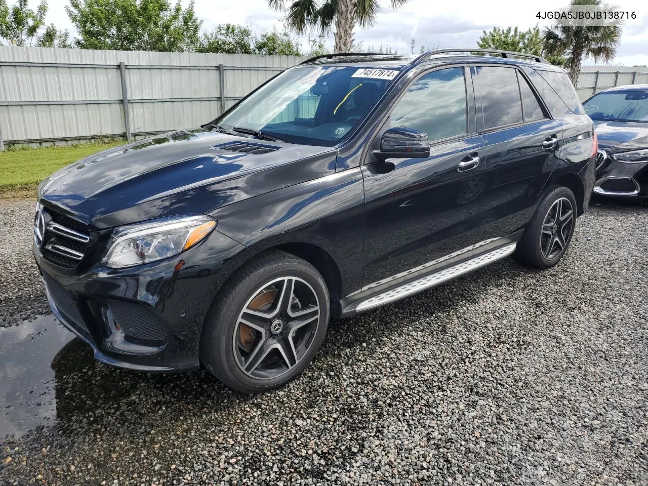 2018 Mercedes-Benz Gle 350 VIN: 4JGDA5JB0JB138716 Lot: 74517874