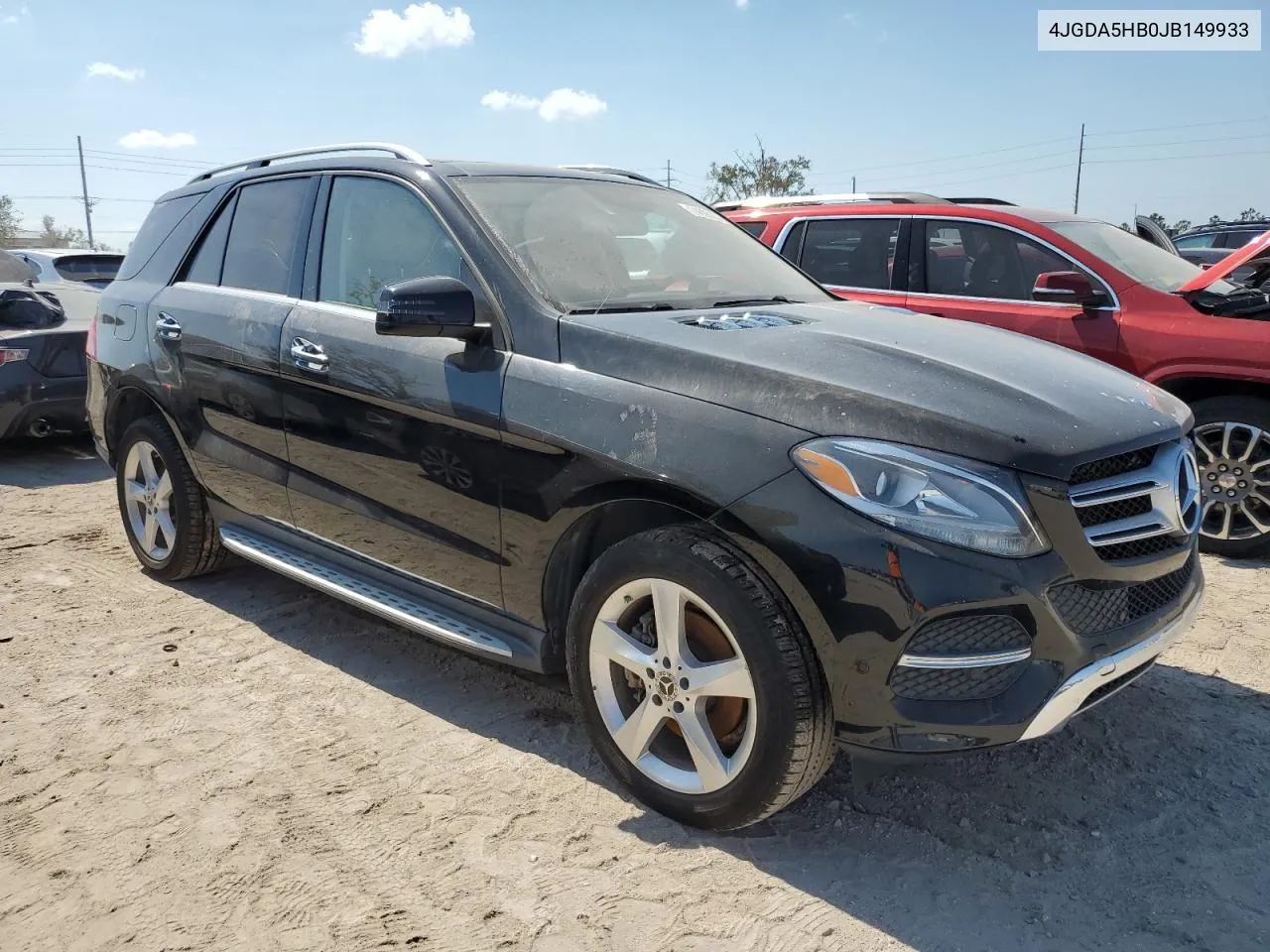 2018 Mercedes-Benz Gle 350 4Matic VIN: 4JGDA5HB0JB149933 Lot: 74696254