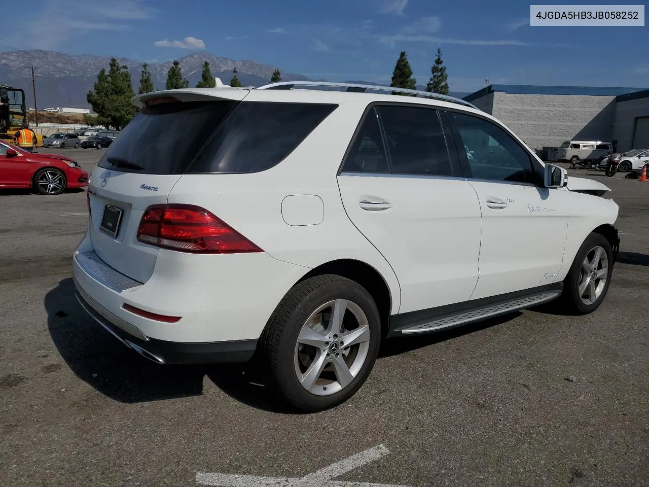 2018 Mercedes-Benz Gle 350 4Matic VIN: 4JGDA5HB3JB058252 Lot: 74898114