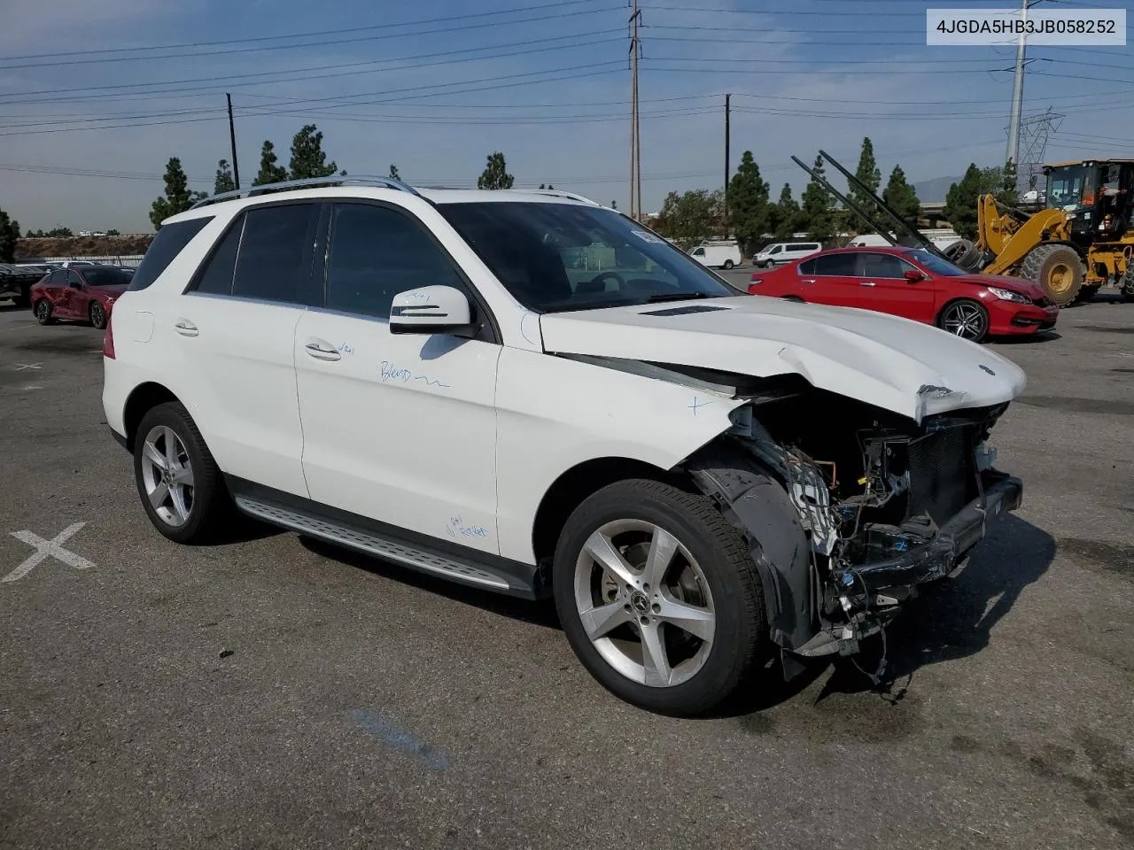 2018 Mercedes-Benz Gle 350 4Matic VIN: 4JGDA5HB3JB058252 Lot: 74898114