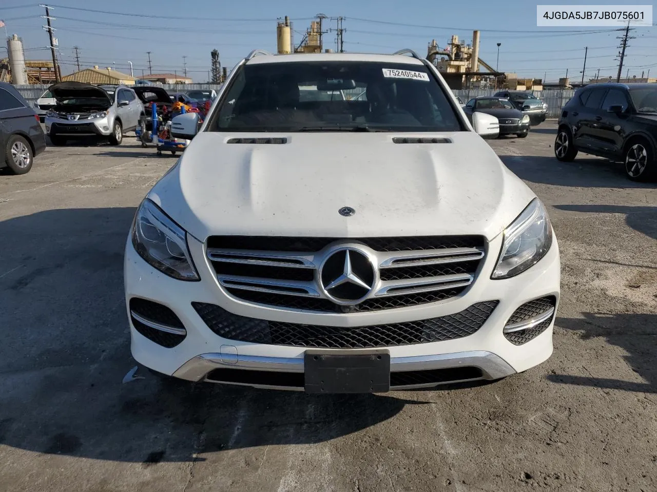 2018 Mercedes-Benz Gle 350 VIN: 4JGDA5JB7JB075601 Lot: 75240544