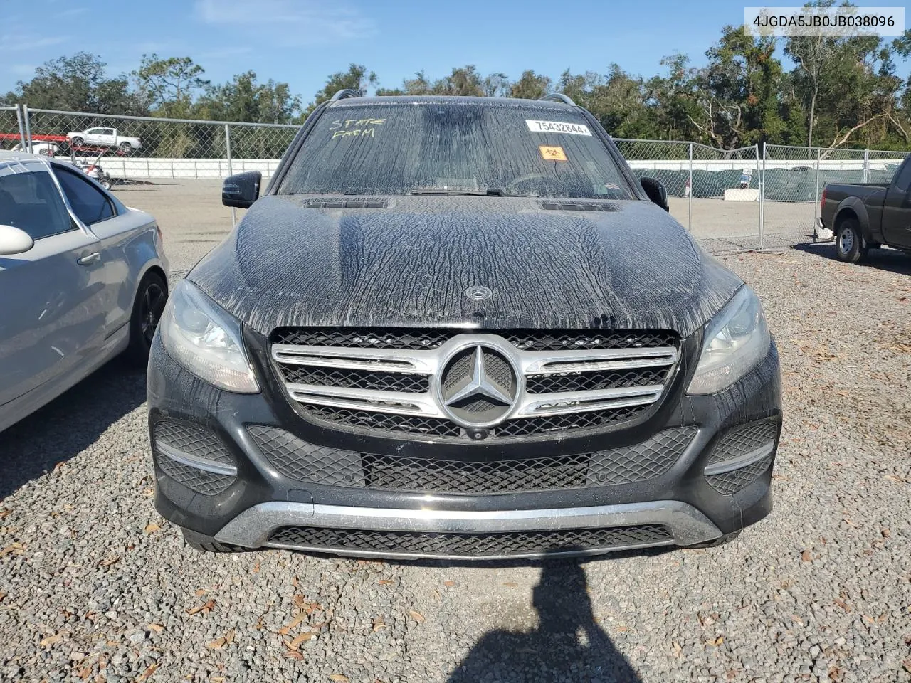 2018 Mercedes-Benz Gle 350 VIN: 4JGDA5JB0JB038096 Lot: 75432844