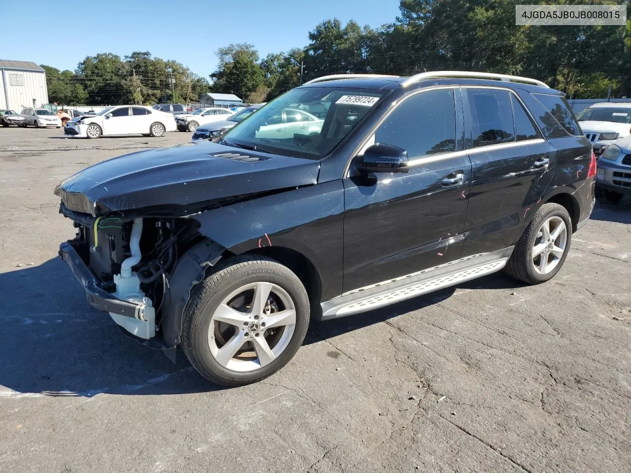 2018 Mercedes-Benz Gle 350 VIN: 4JGDA5JB0JB008015 Lot: 75799724