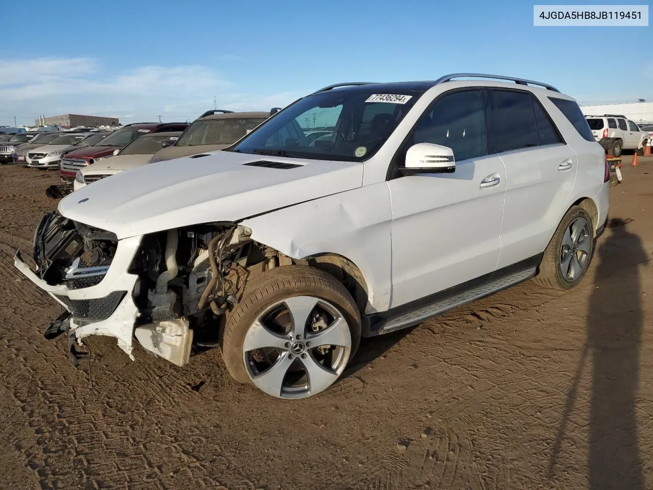 2018 Mercedes-Benz Gle 350 4Matic VIN: 4JGDA5HB8JB119451 Lot: 77436294