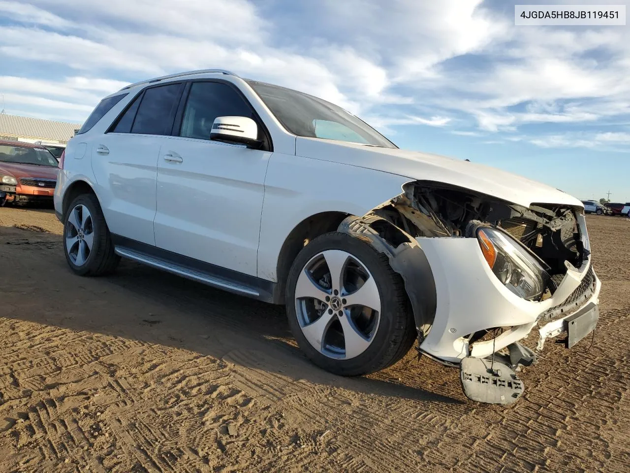 2018 Mercedes-Benz Gle 350 4Matic VIN: 4JGDA5HB8JB119451 Lot: 77436294