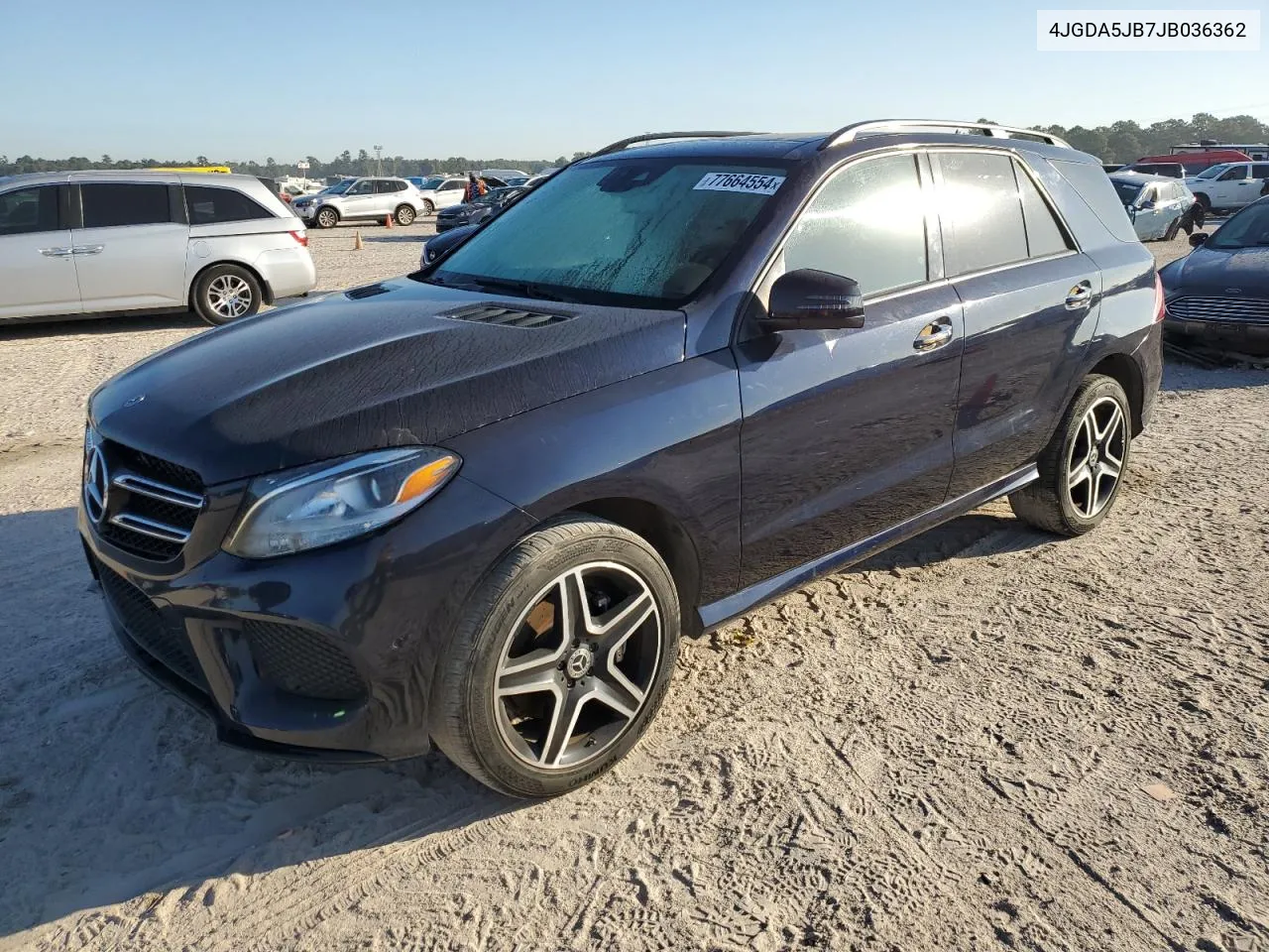 2018 Mercedes-Benz Gle 350 VIN: 4JGDA5JB7JB036362 Lot: 77664554