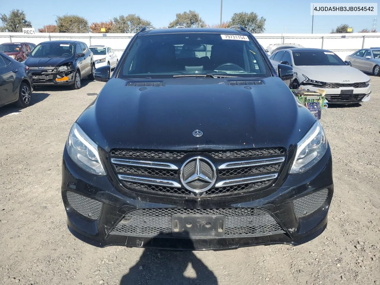 2018 Mercedes-Benz Gle 350 4Matic VIN: 4JGDA5HB3JB054542 Lot: 79731154