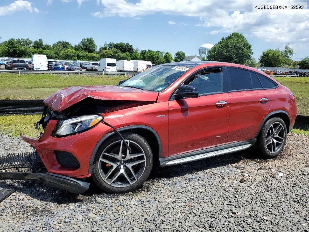 2019 Mercedes-Benz Gle Coupe 43 Amg VIN: 4JGED6EBXKA152593 Lot: 55466924