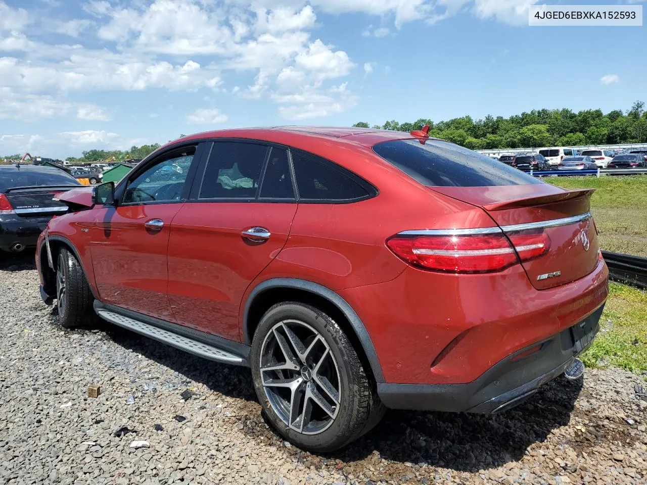 2019 Mercedes-Benz Gle Coupe 43 Amg VIN: 4JGED6EBXKA152593 Lot: 55466924