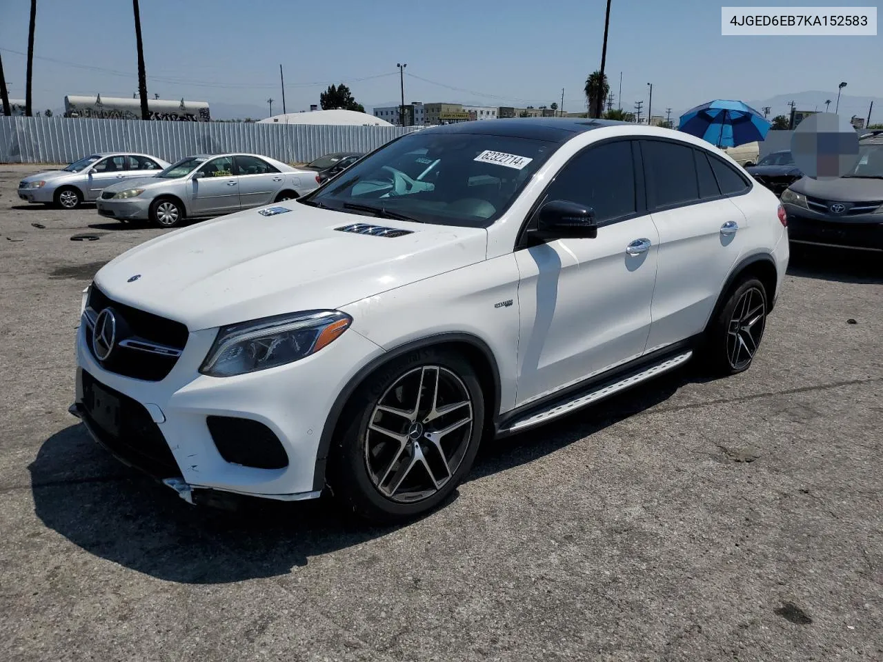 2019 Mercedes-Benz Gle Coupe 43 Amg VIN: 4JGED6EB7KA152583 Lot: 62322714