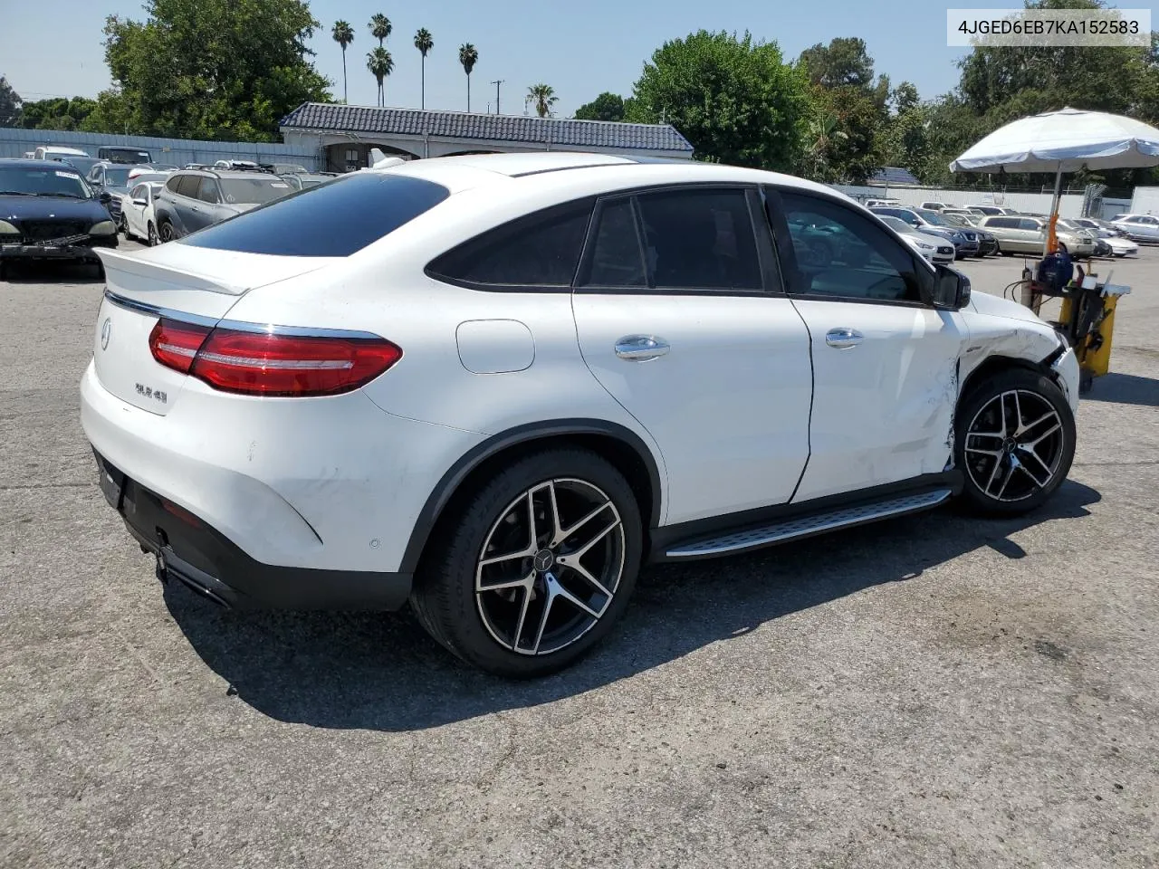 2019 Mercedes-Benz Gle Coupe 43 Amg VIN: 4JGED6EB7KA152583 Lot: 62322714