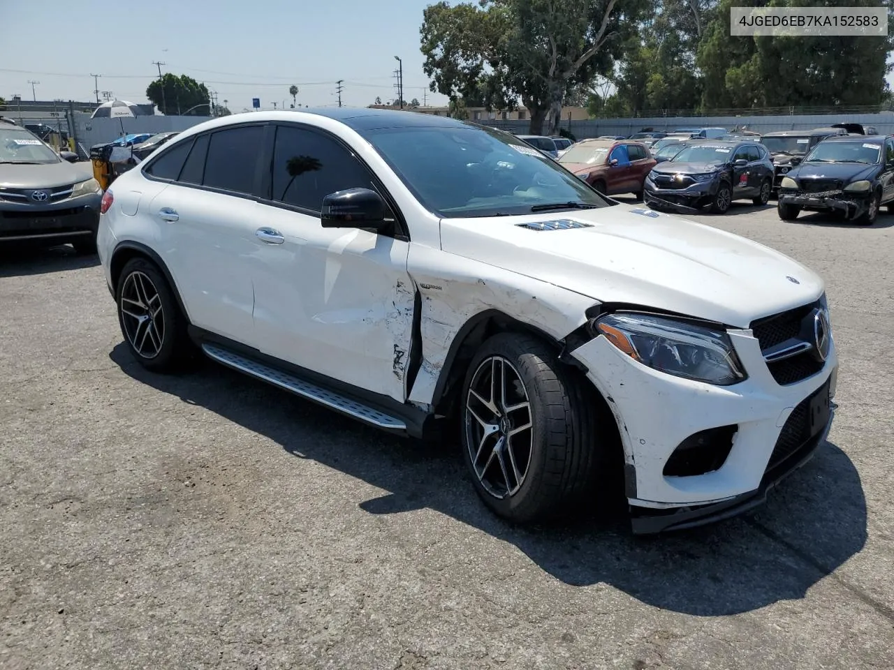 2019 Mercedes-Benz Gle Coupe 43 Amg VIN: 4JGED6EB7KA152583 Lot: 62322714