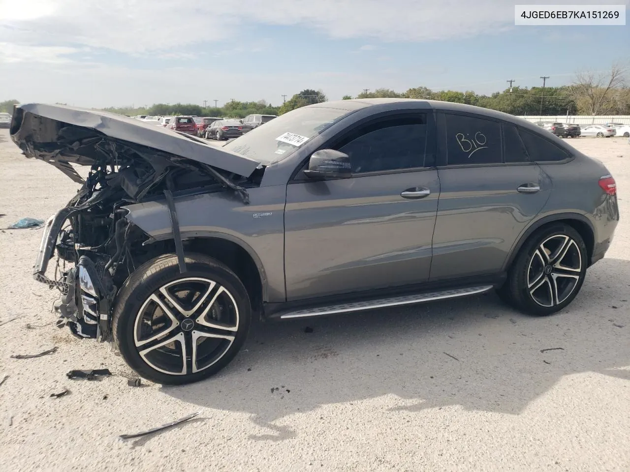 2019 Mercedes-Benz Gle Coupe 43 Amg VIN: 4JGED6EB7KA151269 Lot: 74473714