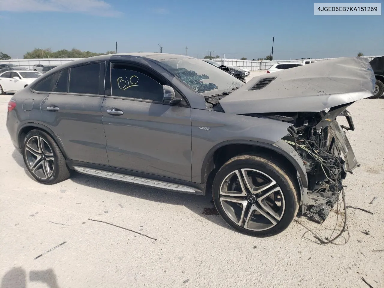 2019 Mercedes-Benz Gle Coupe 43 Amg VIN: 4JGED6EB7KA151269 Lot: 74473714