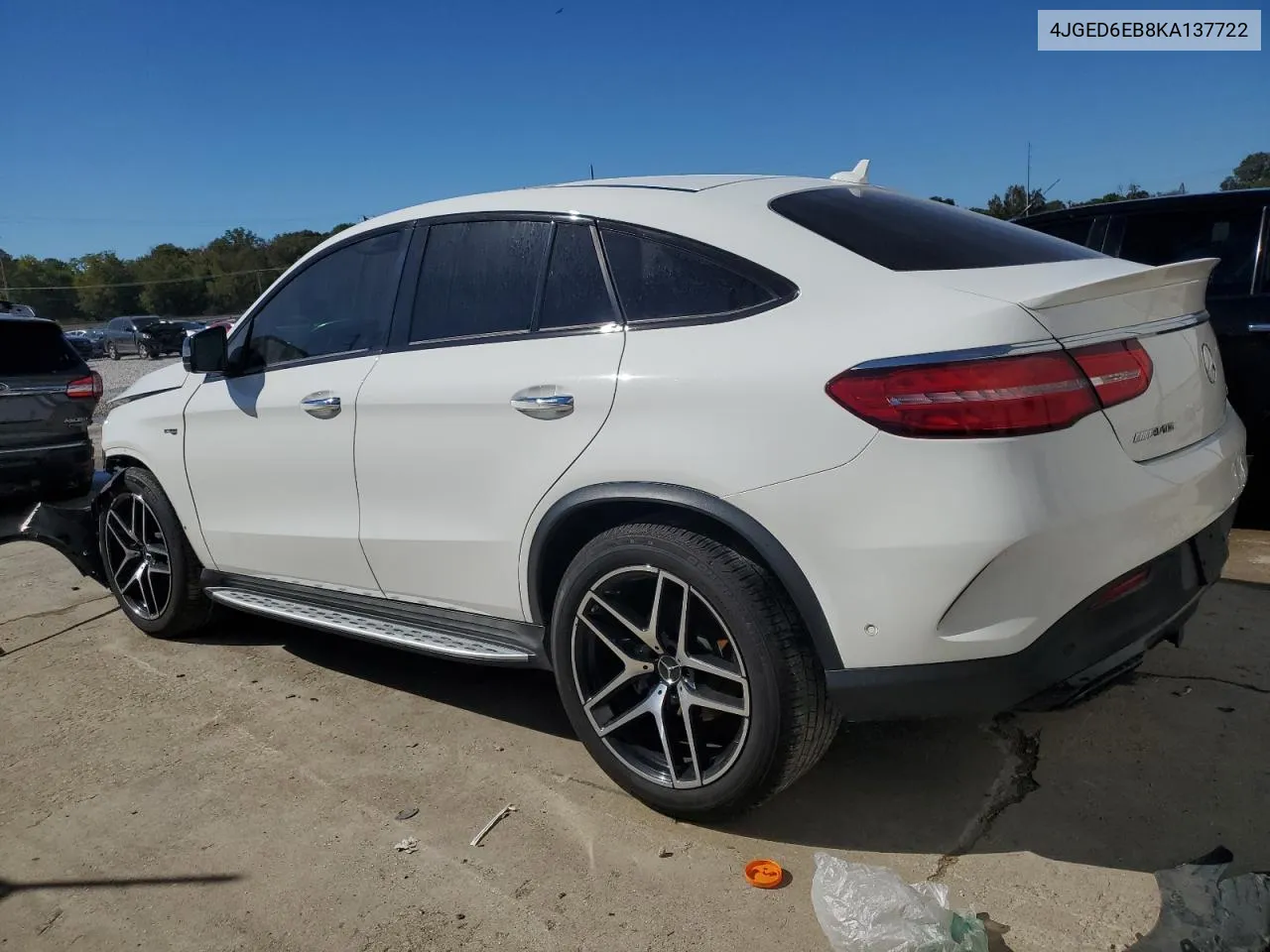 2019 Mercedes-Benz Gle Coupe 43 Amg VIN: 4JGED6EB8KA137722 Lot: 74529484