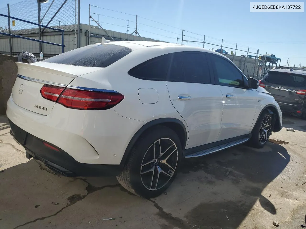 2019 Mercedes-Benz Gle Coupe 43 Amg VIN: 4JGED6EB8KA137722 Lot: 74529484