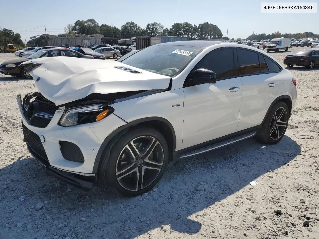 2019 Mercedes-Benz Gle Coupe 43 Amg VIN: 4JGED6EB3KA154346 Lot: 75103114