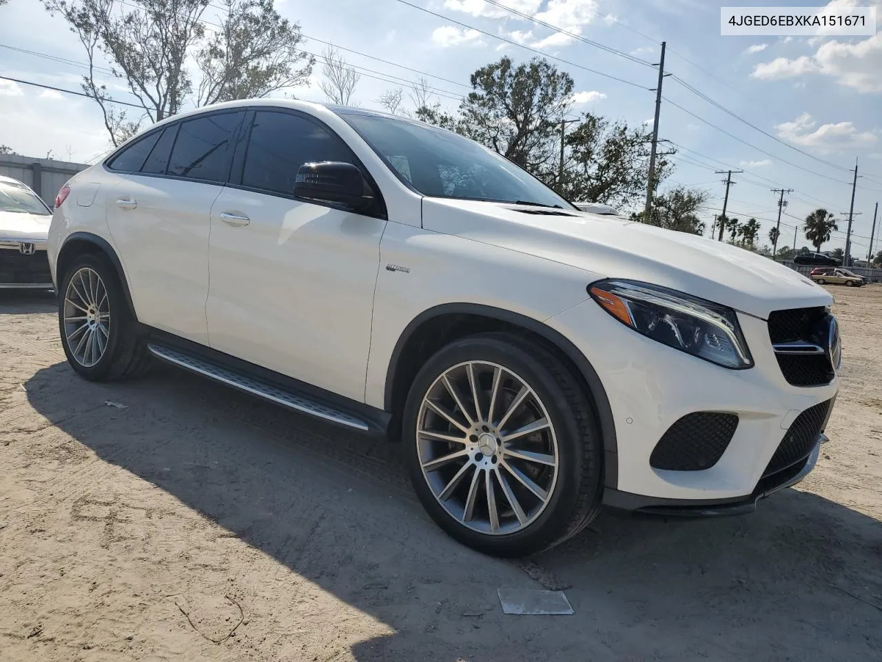 2019 Mercedes-Benz Gle Coupe 43 Amg VIN: 4JGED6EBXKA151671 Lot: 76997214