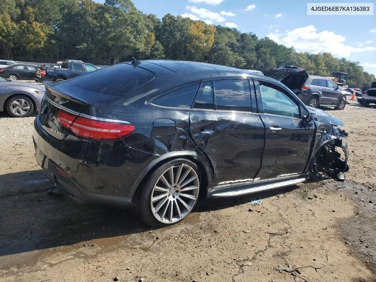 2019 Mercedes-Benz Gle Coupe 43 Amg VIN: 4JGED6EB7KA136383 Lot: 77258984