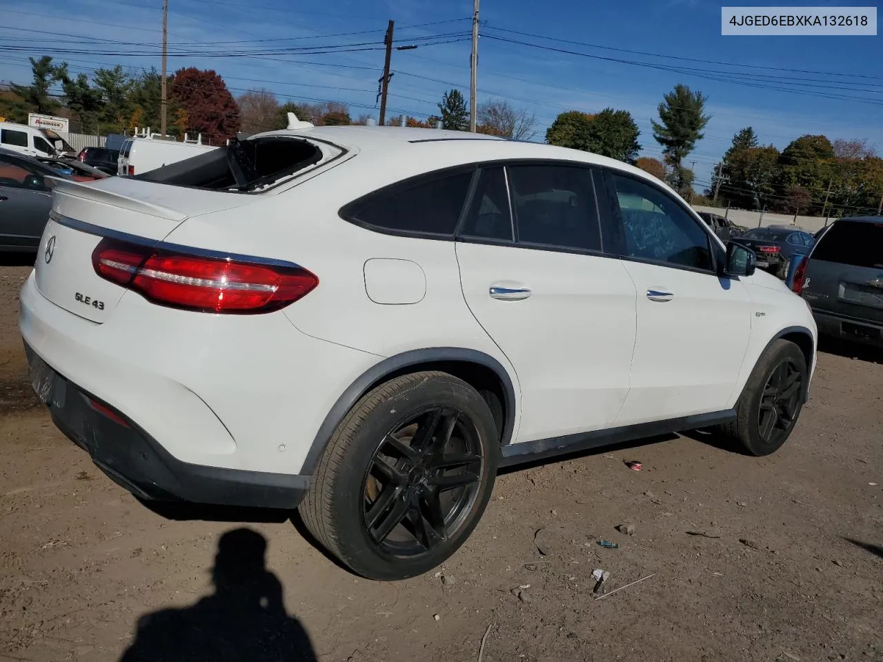 2019 Mercedes-Benz Gle Coupe 43 Amg VIN: 4JGED6EBXKA132618 Lot: 78214554