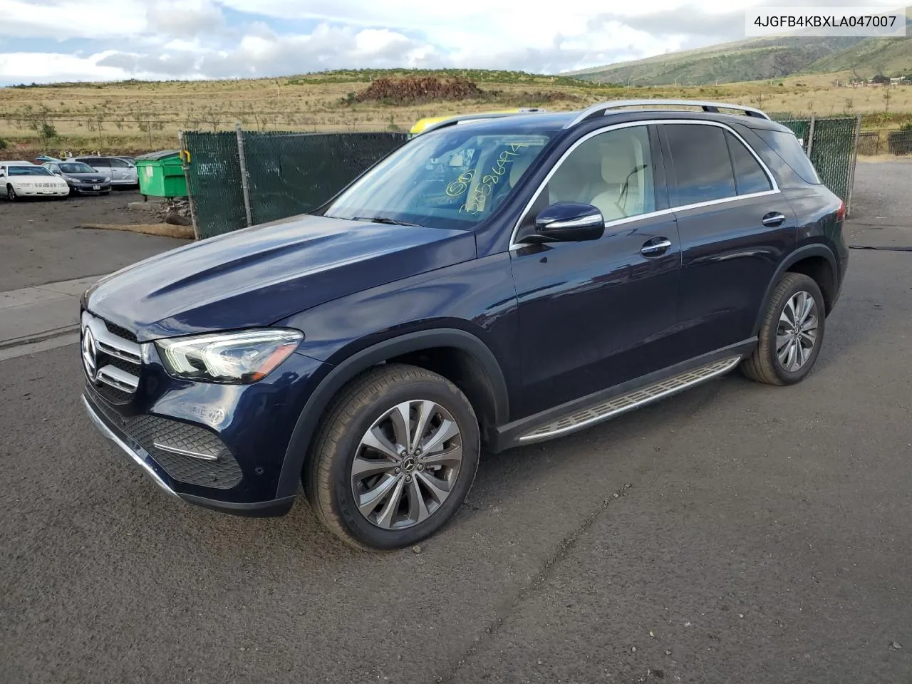 2020 Mercedes-Benz Gle 350 4Matic VIN: 4JGFB4KBXLA047007 Lot: 38586494