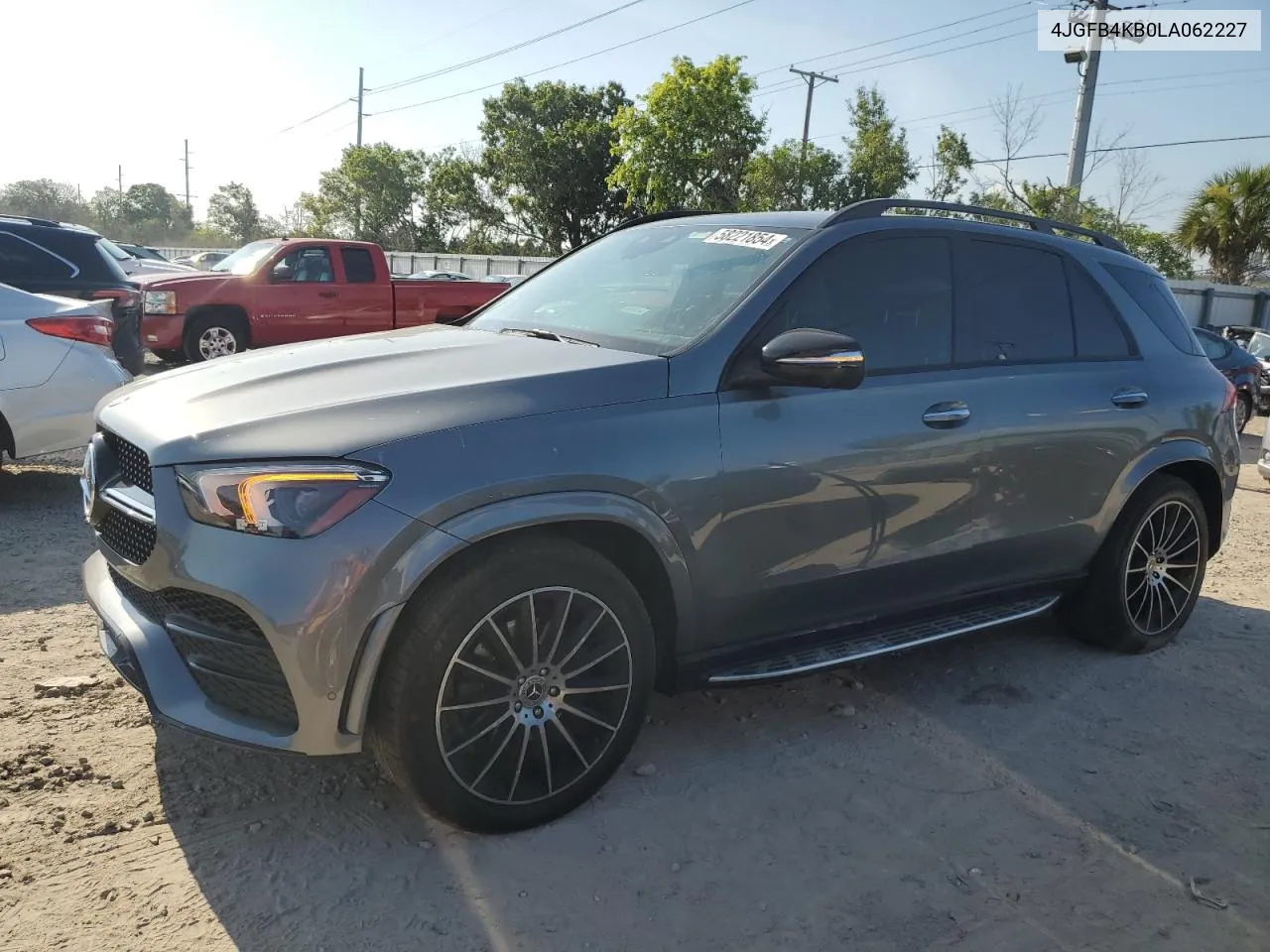 2020 Mercedes-Benz Gle 350 4Matic VIN: 4JGFB4KB0LA062227 Lot: 58221854