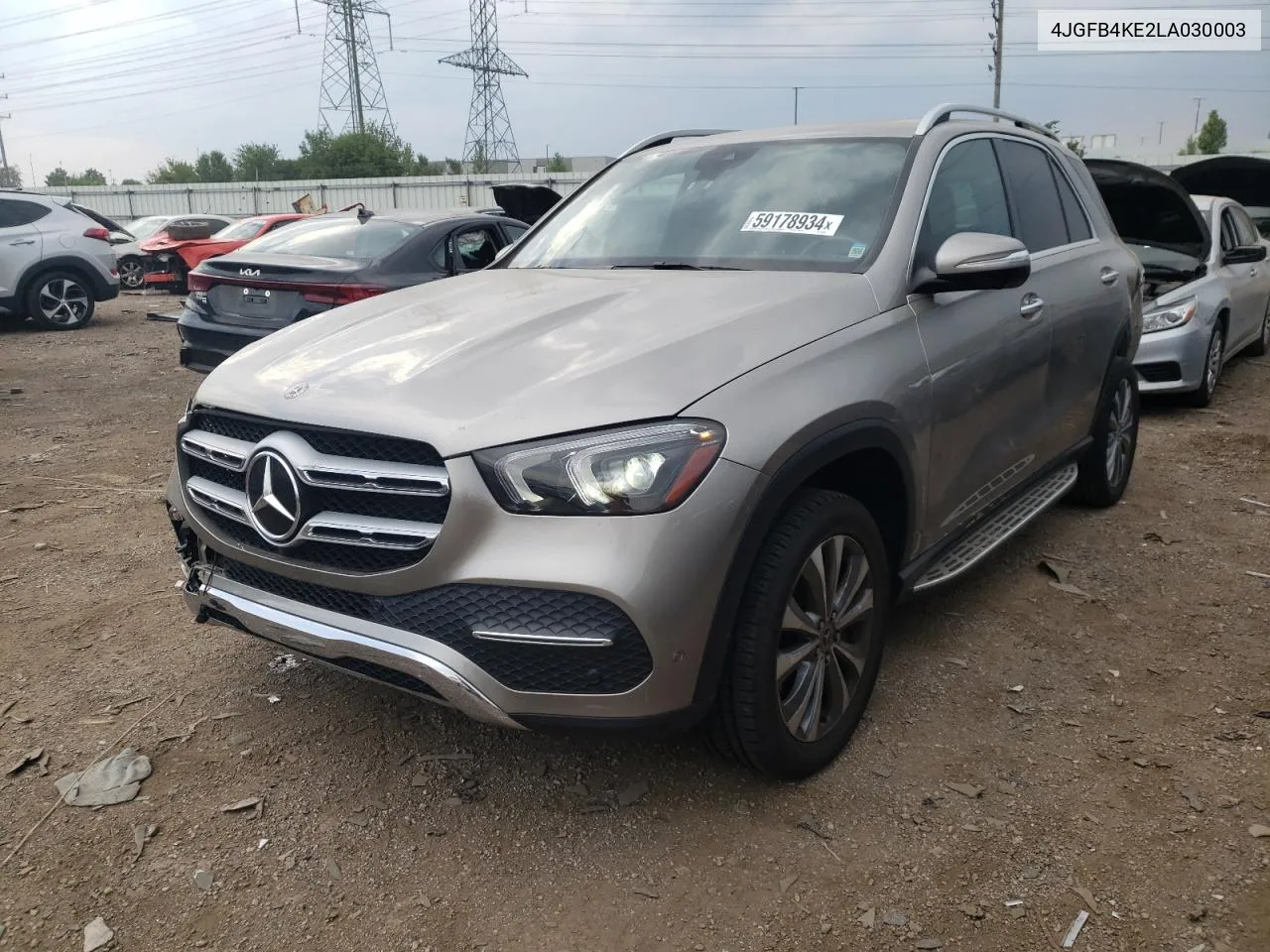 2020 Mercedes-Benz Gle 350 4Matic VIN: 4JGFB4KE2LA030003 Lot: 59178934