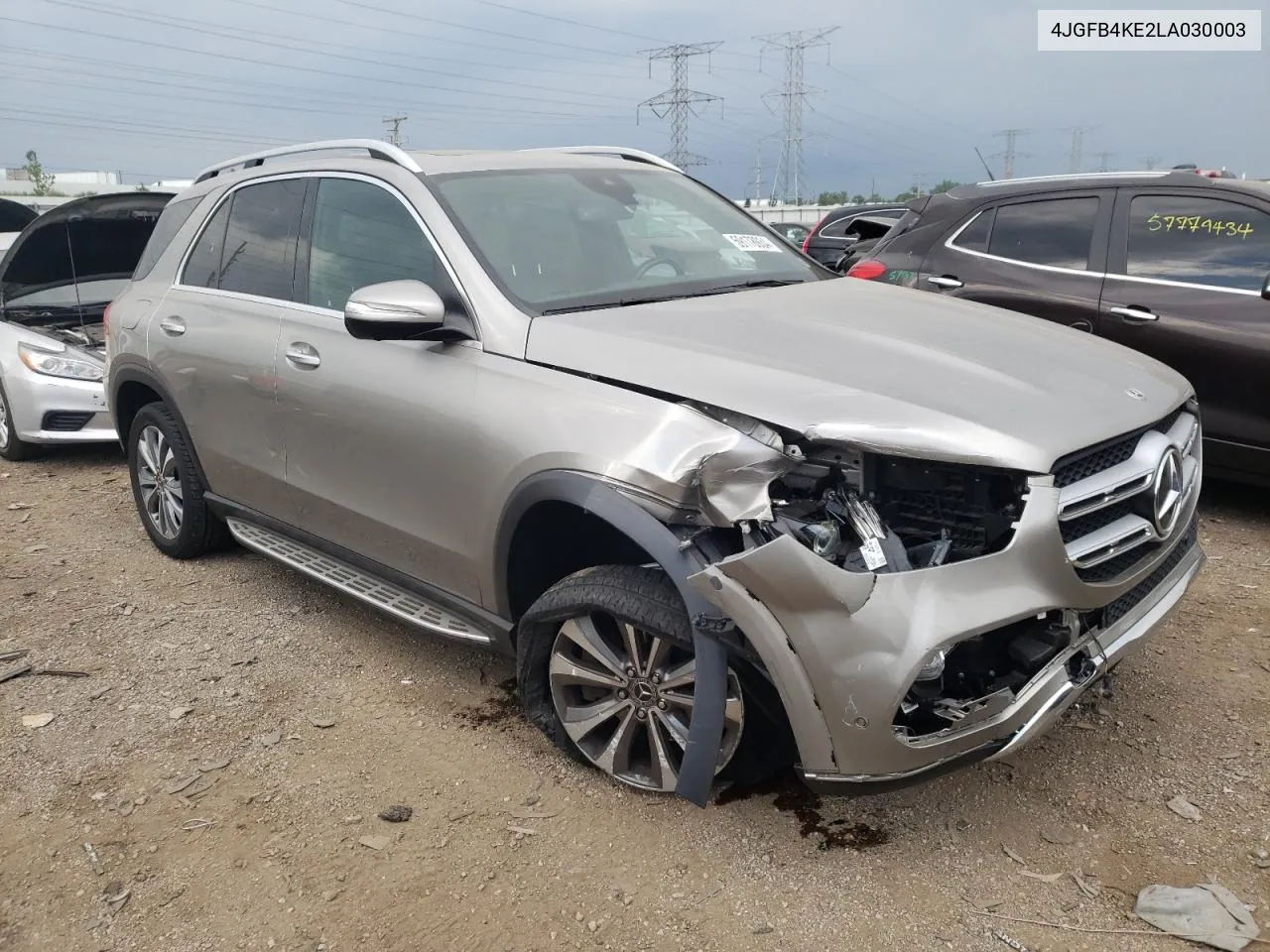 2020 Mercedes-Benz Gle 350 4Matic VIN: 4JGFB4KE2LA030003 Lot: 59178934