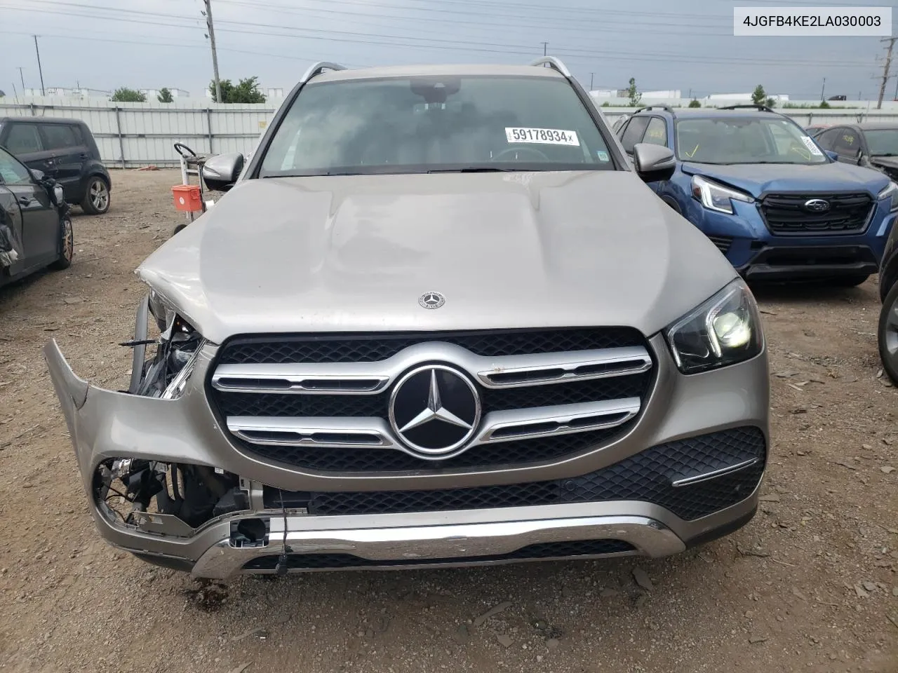 2020 Mercedes-Benz Gle 350 4Matic VIN: 4JGFB4KE2LA030003 Lot: 59178934