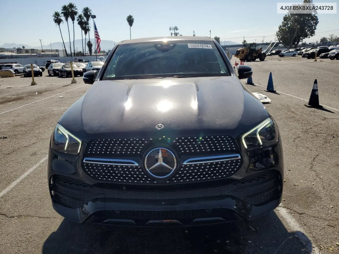 2020 Mercedes-Benz Gle 450 4Matic VIN: 4JGFB5KBXLA243728 Lot: 59241274